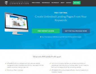 Landing Page Vorlagen Localbizprofit